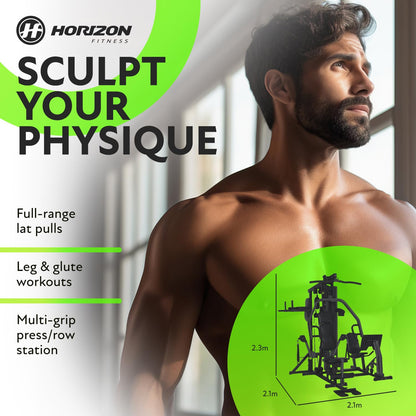 Horizon Torus 5 Home Multi Gym with 80kg Weight Stack