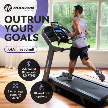Horizon 7.4AT 24 Grade A Folding Treadmill with Bluetooth