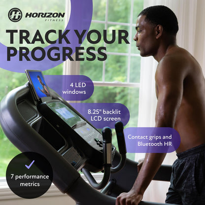 Horizon 7.4AT 24 Grade A Folding Treadmill with Bluetooth