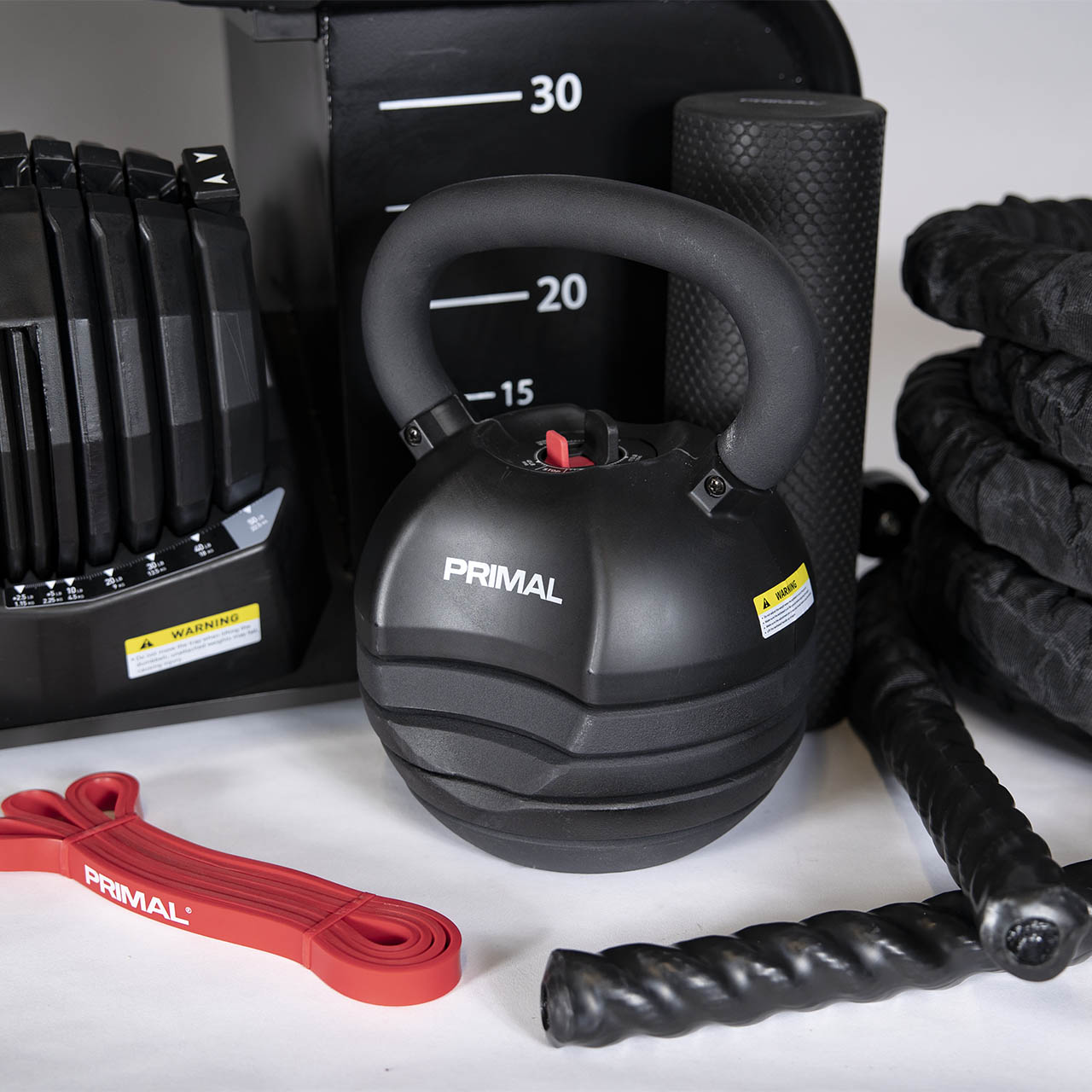 Primal Personal Series HIIT Bench Package with Adjustable Dumbbells