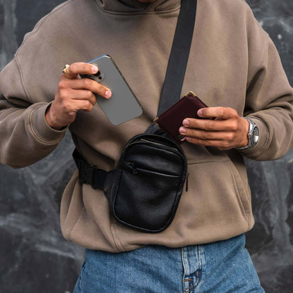 Travel Sling Bag | Leather